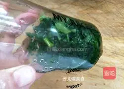 Illustration of hand-rolled spinach noodles 4