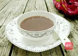 Illustration of how to make red bean milk 8