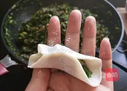 Illustration of how to make leek and pork dumplings 13