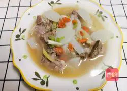 White radish pork ribs soup recipe 8