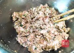 Illustration of how to make dried beans and fresh meat buns 10