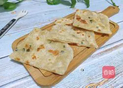 Illustration of how to make green onion cake 1