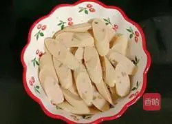 Illustration of how to make fried cheese noodles with ham and eggs 4