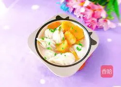 Illustration of how to make healthy persimmon and wheat ear-shaped dumplings 21