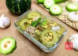 Soybean, Bitter Melon and Pork Ribs Soup Recipe Illustration 8