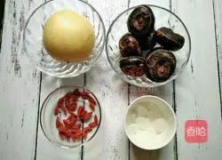 Illustration of how to make water chestnuts and pear syrup 1