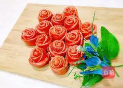 Illustration of how to make rose steamed buns 22