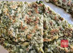 Illustration of how to make celery leaf pancakes 13