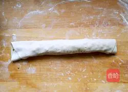 Illustration of how to make ham rolls with chopped green onion 7