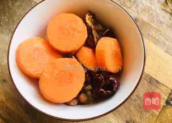 Corn, carrot and peanut paste recipe 1