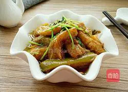 Illustration of braised eggplant in sauce 9