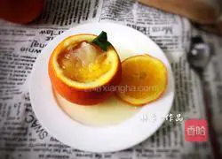 Illustration of how to make fresh orange and white fungus soup 10
