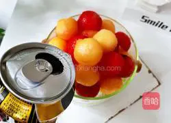 Fruit tea Illustration of how to make sparkling drinks 9