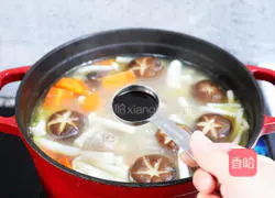 Mushroom Corn Pork Ribs Soup Illustration 13