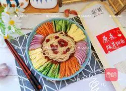 Illustration of making fried noodles 10