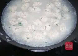 Illustration of making handmade meatball soup 8