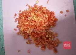 Illustration of how to make tofu and mixed vegetable cakes 2