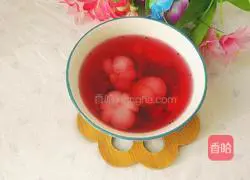 Red Illustration of how to make mangosteen soup 8