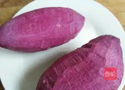 Illustration of how to make purple sweet potato and sago 9
