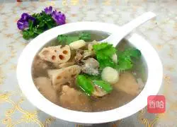 Lotus root and pork ribs soup recipe 6
