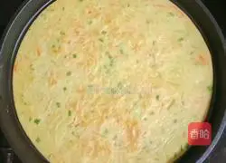 Illustration of how to make seasonal vegetable egg pancake 9