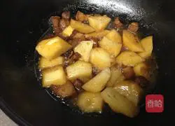 Illustration of how to make braised pork with potatoes 5