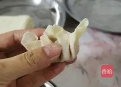 Illustration of how to make steamed wontons with mushroom, carrot and meat filling 4
