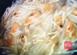 Illustration of how to make dried shrimp and radish soup 5