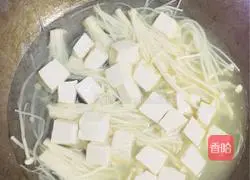 Enoki mushroom tofu soup recipe 4
