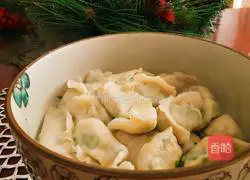 Illustration of how to make leek and egg dumplings 8