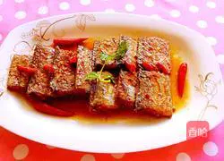 Illustration of home-style braised hairtail 9