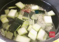 First Rock Sugar Illustration of how to make barley and winter melon rind 4