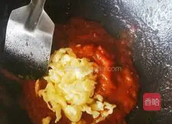 Illustration of how to make tomato and egg nutritious noodles 4