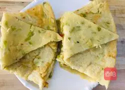 Illustration of making pepper egg pancake 6