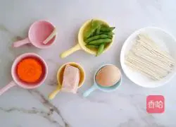 11M Vegetable and Egg Noodle Cake Baby Food Complementary Nutrition Recipe recipe illustration 1