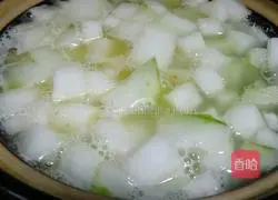 Winter melon and shrimp Illustration of how to make soup 5