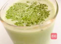 Illustration of how to make matcha milk tea 7