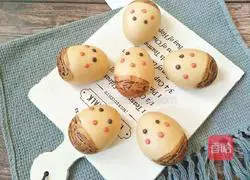 Illustration of how to steam cute chestnut buns 9