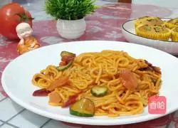 Illustration of how to make fried noodles 14