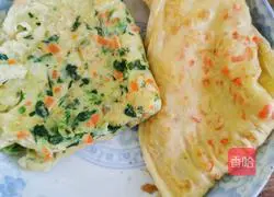 Illustration of how to make egg pancakes 3