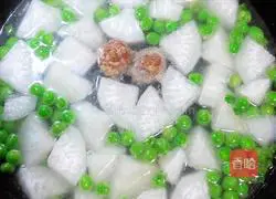 Illustration of how to make radish and meatball soup 13