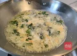 Illustration of how to make green vegetable noodles 7