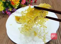 Illustration of how to make fried dumplings with ice flower 9