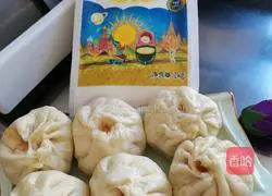 Illustration of how to make steamed cabbage and pork buns 21