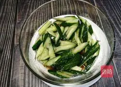#Hebei cuisine#Recipe of refreshing cucumber 6