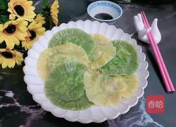 Illustration of making two-color dumpling cake 12