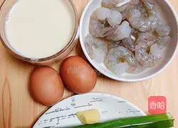 Calcium supplemented fresh shrimp cake (soy milk water egg version) Illustration of how to do it 1