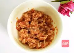 Illustration of how to make minced meat, steamed eggs and tofu 5