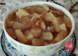 Brown Sugar Apple Tremella Soup Recipe Illustration 9