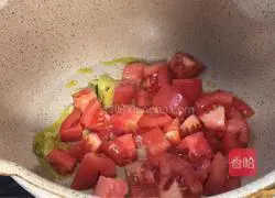 Enoki mushroom, tomato and egg soup Practice illustration 7